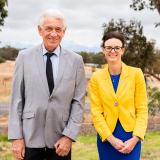 Steph Cooke MP with Narrandera Shire Council Mayor Cr Neville Kschenka