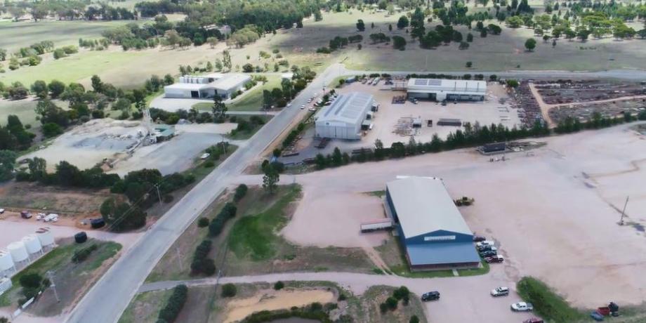 Image Caption: Birdseye view of Red Hill Industrial Estate.