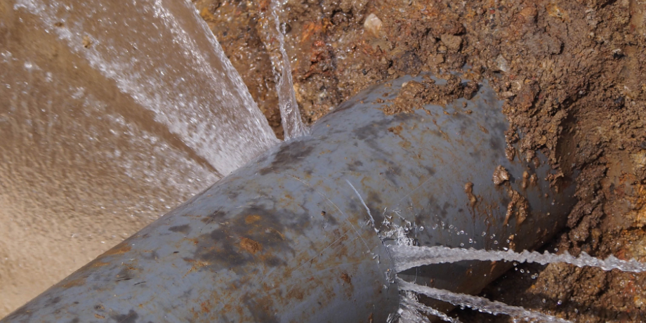 Broken Water Main Arthur Street