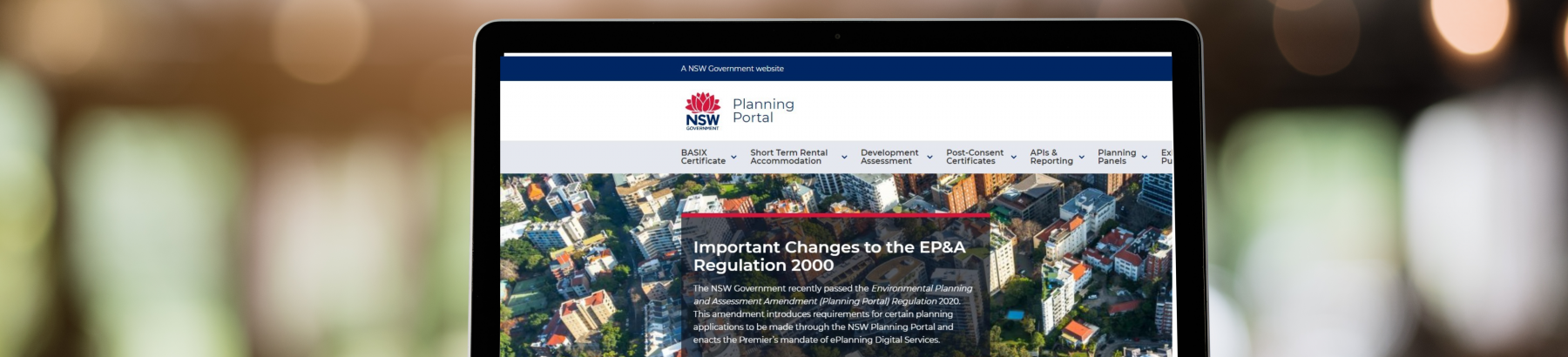 NSW Online Planning Portal Computer