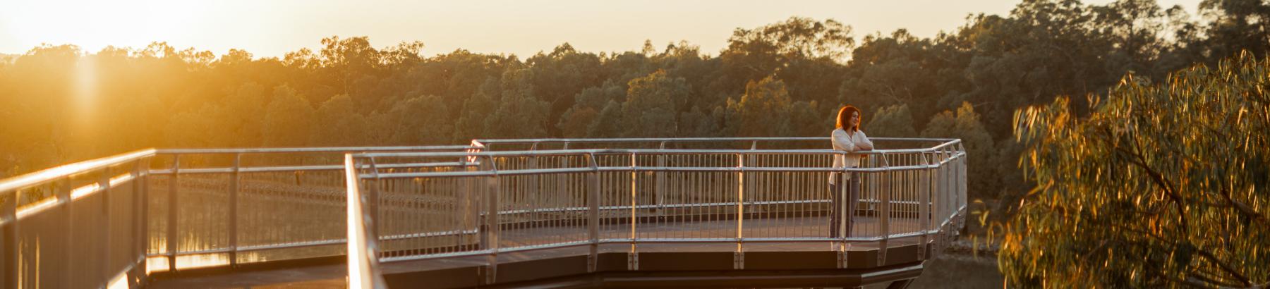 Narrandera Skywalk at Sunrise