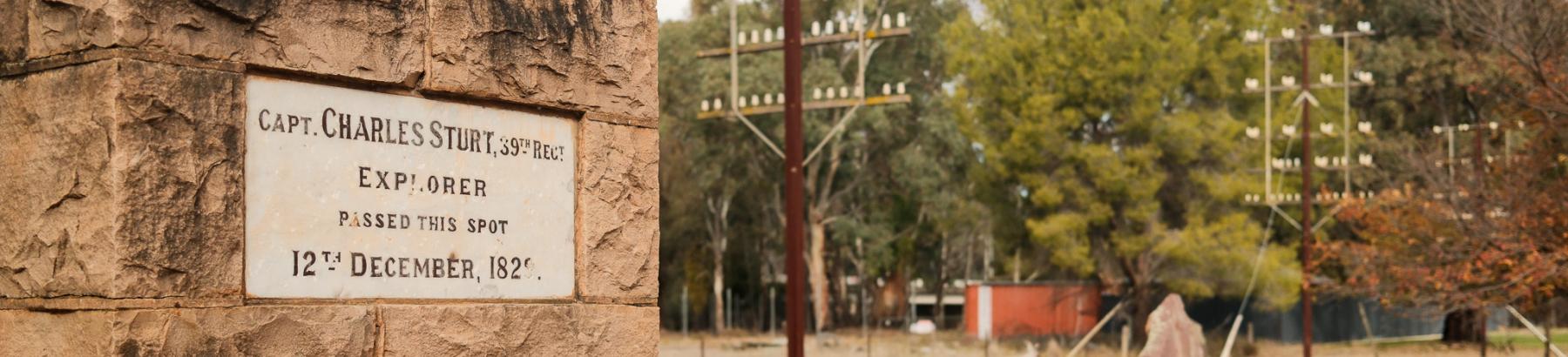 Charles Sturt Memorial, Narrandera