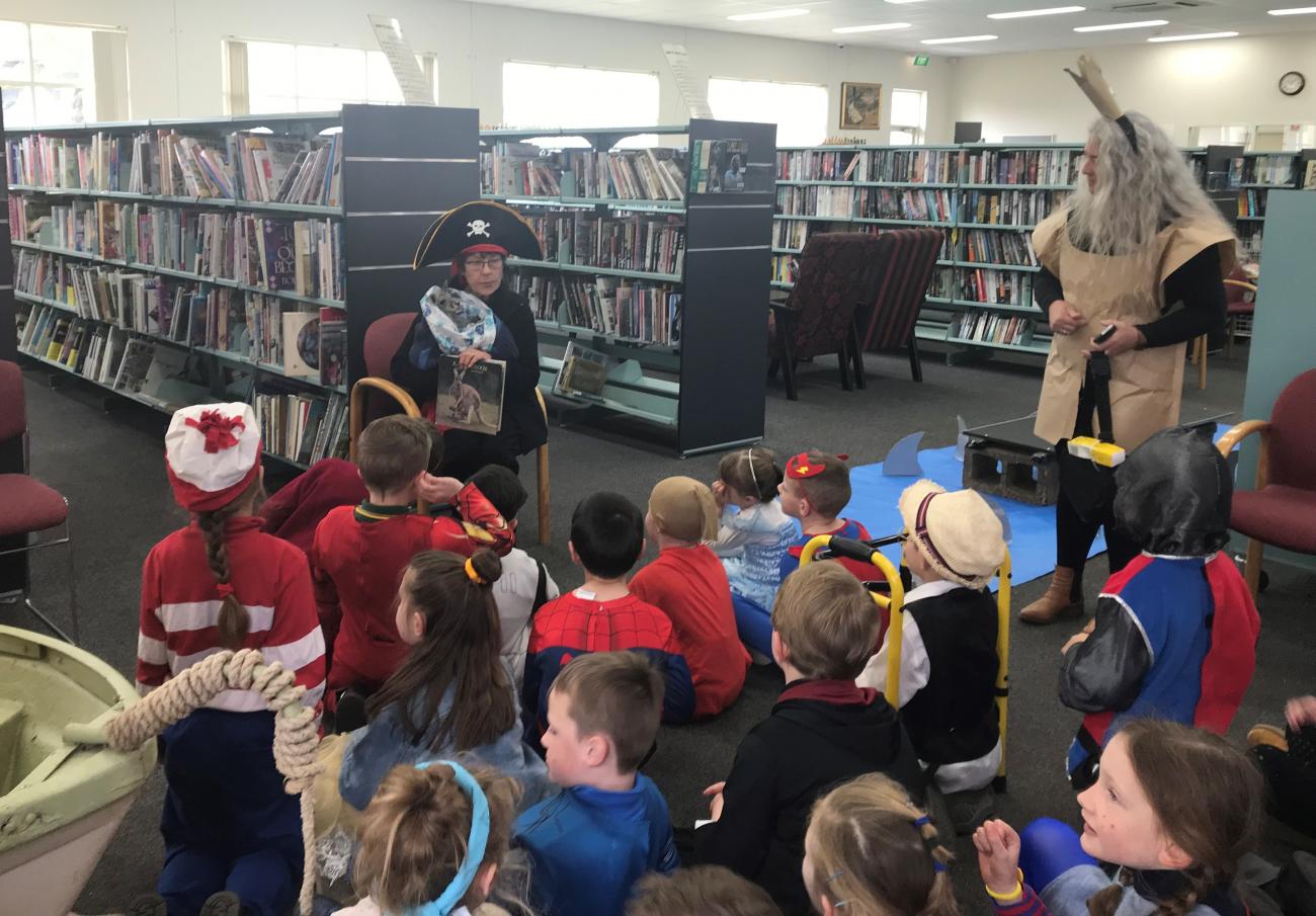 Book week with primary school at Narrandera Shire Library