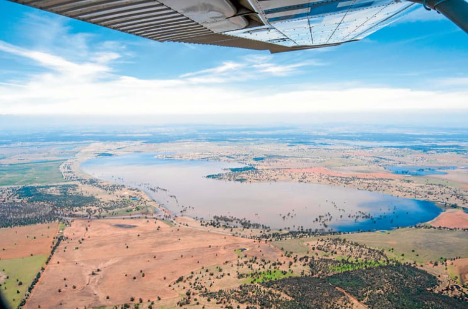 Lake Coolah aerial view