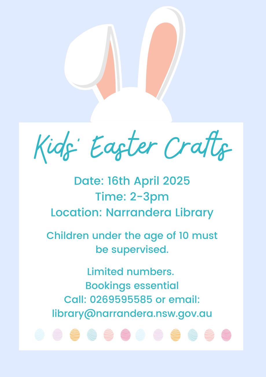 Kids Easter Craft at the Library