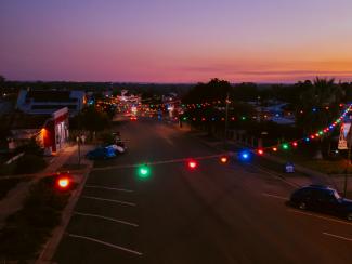 East Street, Narrandera at Sunset