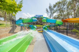 Slides at Lake Talbot Waterpark