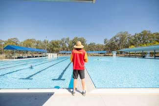 Lifeguard at Lake Talbot Water Park