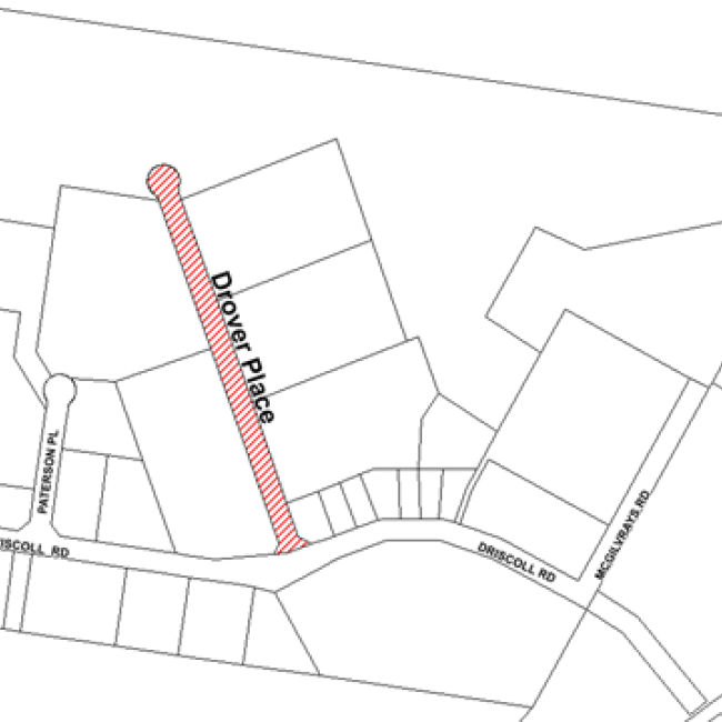 Proposed Road Name - Drover Place Map