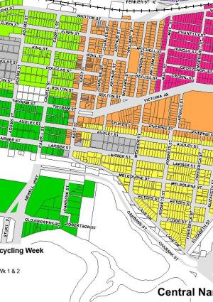 Narrandera Waste and Recycling collection map