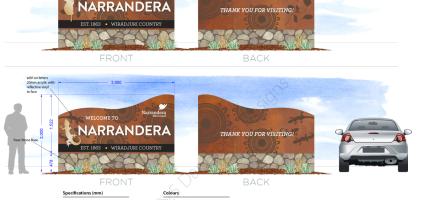 Narrandera Town and Village Entry Signs Design Suite